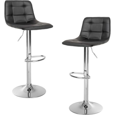 Packs Taburetes Cocina - Pack 2 Taburetes Linka - Negro (1/4)