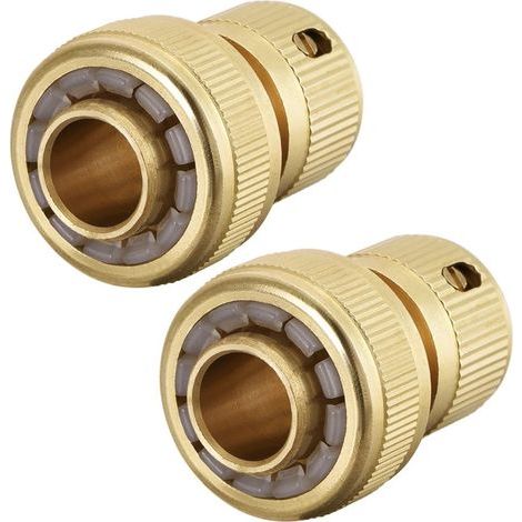 3/4" Laiton Connect rapides Adaptats Tuyau Eau Robinet Raccords 2Pcs (1/4)