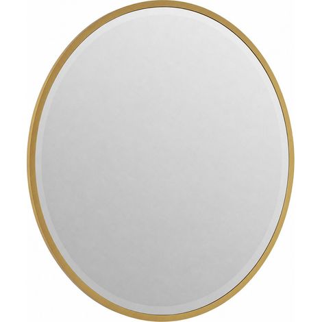 Miroir rond doré en mdf - doré (1/4)