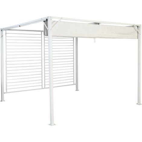 DKD Home Decor Pergola Blanc 296x296x225 cm Acier (1/5)