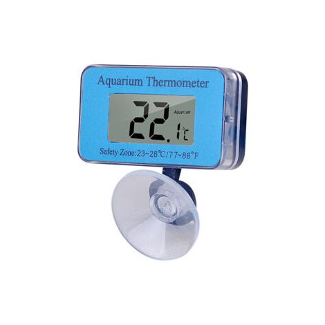 Thermomètre numérique étanche LCD d'aquarium avec ventouse température de l'eau pour poissons comme betta (1/5)
