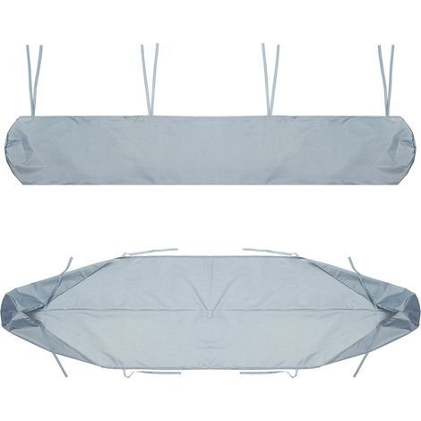 CCYKXA 5m Awning Cover Bag (Grey), Black Patio Awning Dust Cover Storage Bag for Yard and Garden