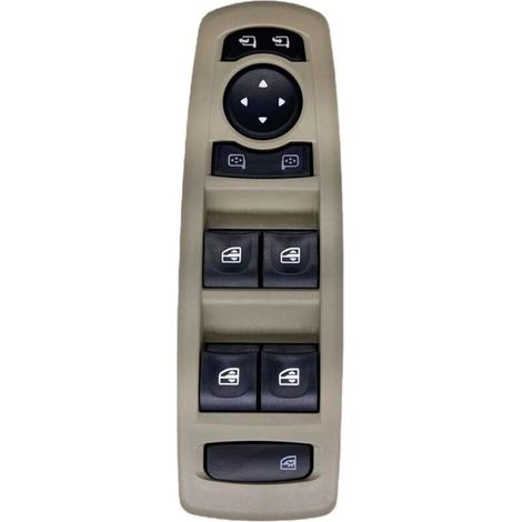 Bouton de commutateur de lève-vitre pour R&enault pour Laguna 3 pour Megane 3 pour Fluence 2008-2016 Bouton Régulateur De Console 254000015R Interrupteur De Commande (Color : Beige) (1/4)