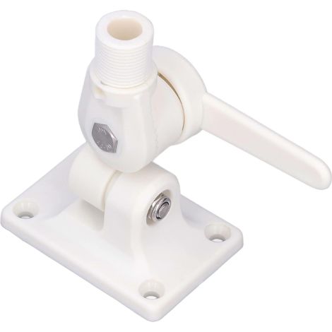 Base D'antenne Marine Durable, Support à Cliquet Multifonctionnel Réglable pour Bateaux, Large Application pour Les Amoureux de ABS (1/5)