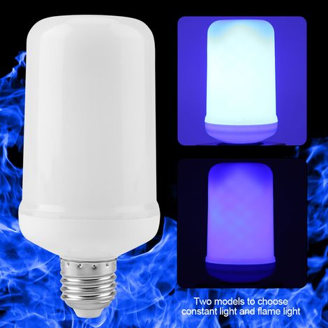 Blaue LED-Flammenlampe mit simuliertem Feuereffekt für Partydekoration, ohne Schwerkraftsensor, Umgebungsbeleuchtung (1/5)