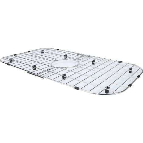 Grille de protection pour évier de cuisine, en acier inoxydable 304, résistante à la corrosion et amovible. (1/5)