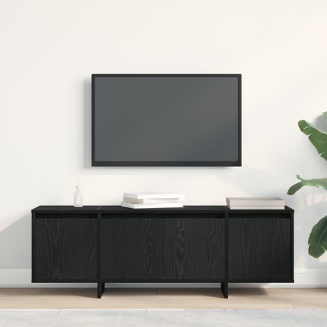 Meuble TV Banc TV Armoire TV Chêne noir 120 x 30 x 40,5 cm Bois d'ingénierie (1/5)