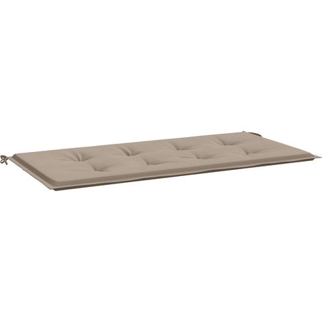 Maison Exclusive - Coussin de banc de jardin taupe 120x50x3 cm tissu oxford (1/5)