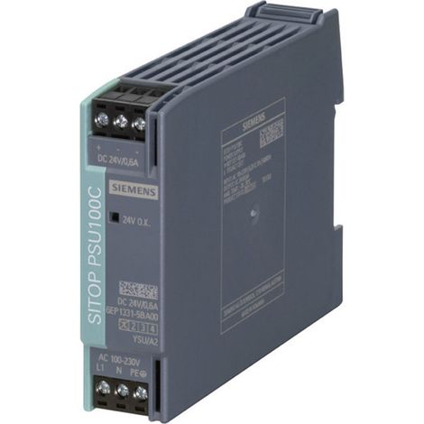Siemens 6EP13315BA00 Hutschienen-Netzteil (DIN-Rail)  24 V/DC 0.6 A 14 W Anzahl Ausgänge:1 x  Inhalt
