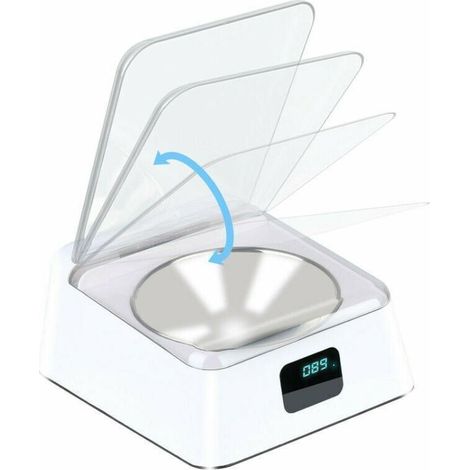 Intelligenter automatischer Katzenfutterautomat, 5 g, USB-aufladbar, mit induktivem Deckel und Abdeckung. (1/5)