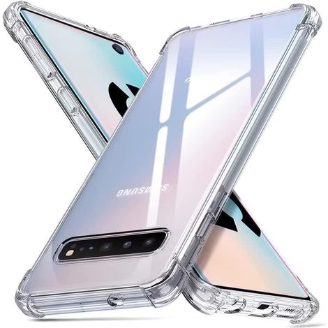 COQUE DE PROTECTION POUR SAMSUNG GALAXY S10+ TRANSPARENTE, INCOLORE, DURABLE (1/5)