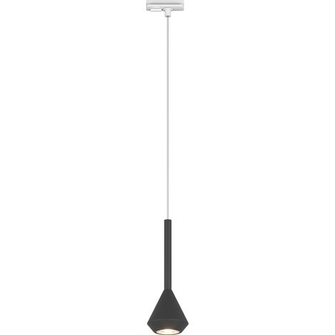 Sopsensione Binario Moderna Aygo Metallo Bianco Nero 1 Luce Gu10