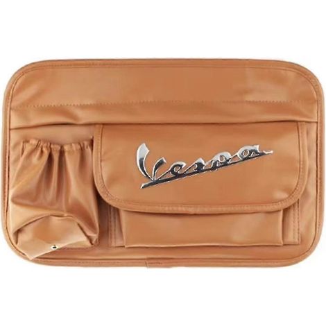 Sac à gants étanche en cuir pour scooter Piaggio Vespa GTS LX LXV Sprint Primavera 150 300 - Accessoires moto (1/5)