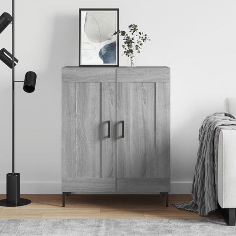 Sideboard Grey Sonoma 69.5x34x90 cm Engineered Wood vidaXL (1/5)