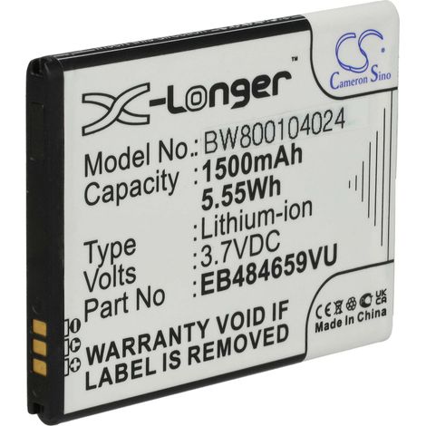 vhbw Akku kompatibel mit Samsung Transform Ultra SPH-M930, Transfix SCH-R730 Handy Smartphone Telefon (1500 mAh, 3,7 V, Li-Ion) (1/5)