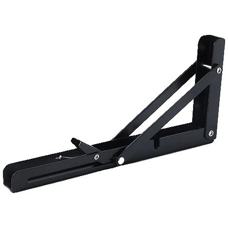 Klappregalträger, Schwerlast, Wandmontage, Schwarz 10 Zoll, 2STK (1/2)