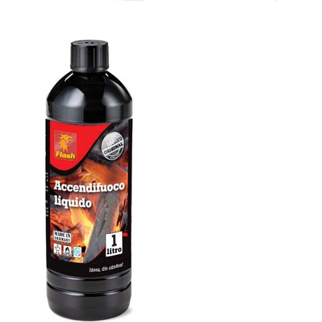 Accendifuoco Liquido Per Barbecue Stufa Camino Caminetto Stufa Pellet Lt 1