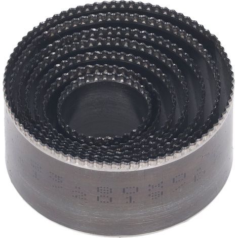 Lederschneidschablonen, runde, gewellte Handstanzschablonen, 7-teiliges DIY-Bastelwerkzeugset aus legiertem Stahl (1/5)