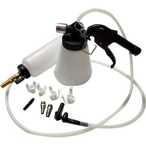 Kit de purge de freins pour voiture (1 L / 0,75 L) avec pompe hydraulique et accessoires pour camions. (1/4)