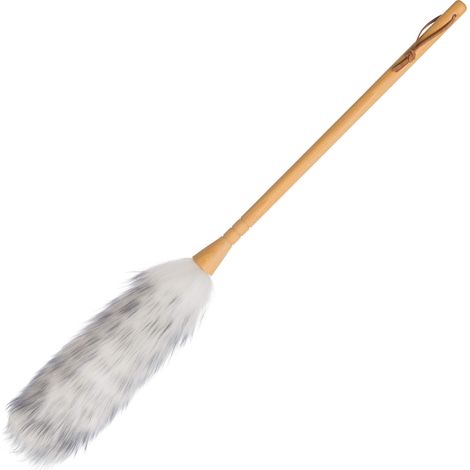 Staubwedel Bürstenhaus Redecker lammfellstaubwedel langer Griff Wolle