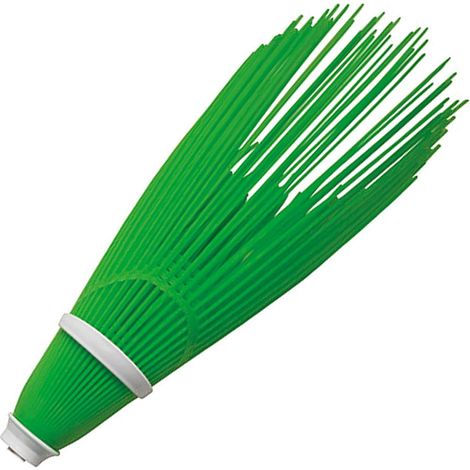 SCOPA NETTURBINO PLASTICA NO MANICO FILI VERDI INCLINATI  DIAM. 25 MM FER 114301 (1/2)