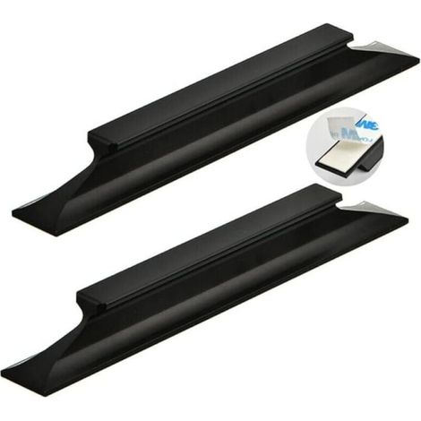 maniglie autoadesive per porte scorrevoli, maniglie per porte da fienile, in lega di alluminio, maniglie per armadi e credenze, nere, pomelli per mobili, maniglie, non richiedono foratura (Lunghezza 2