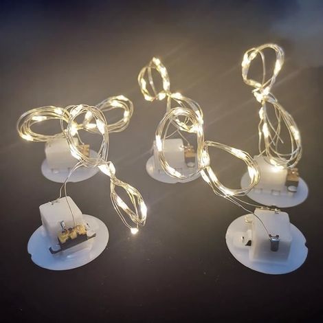 Guirlande lumineuse,Mini ampoule LED avec fil de cuivre, 12 pièces-lot, bricolage, guirlande lumineuse, petite - AG10 warm white 1M (1/4)