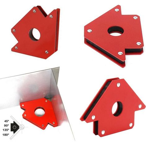 Squadra Magnetica Per Saldatura Posizionatore Supporto Angolare Calamita 22 Kg (1/2)
