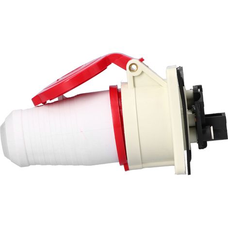 Connecteur d'alimentation triphasé étanche à 4 broches, montage encastré, 380 V/415 V, 16 A, 3P+E (1/5)