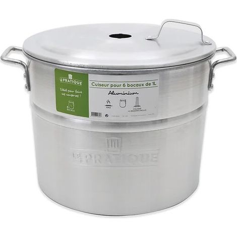 El Práctico Esterilizador de Aluminio 25L 6 Tarros
