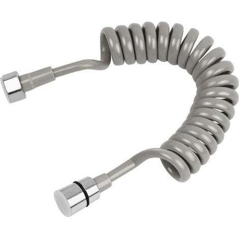 Tubo flessibile telescopico per doccia Ulisem, tubo flessibile a molla per bagno da 2 metri, tubo flessibile a spirale in acciaio inossidabile, tubo lungo per spruzzatore, WC, bidet, rubinetto (1/4)