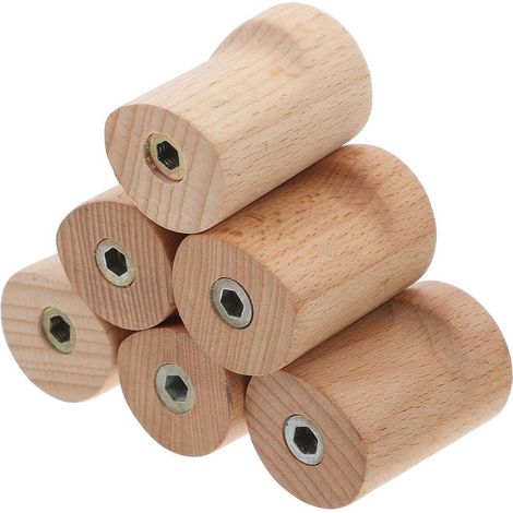 murales en bois de hêtre massif lot de 6 style bohème pour (1/5)