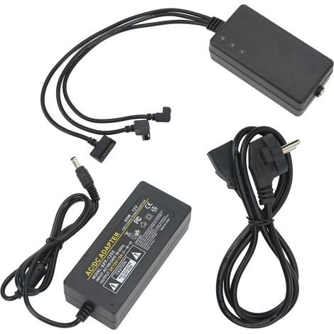 Chargeur de batterie 3 en 1 à quadruple protection, double usage, intelligent et multi-batteries pour DJI, prise européenne 100-240 V (1/5)