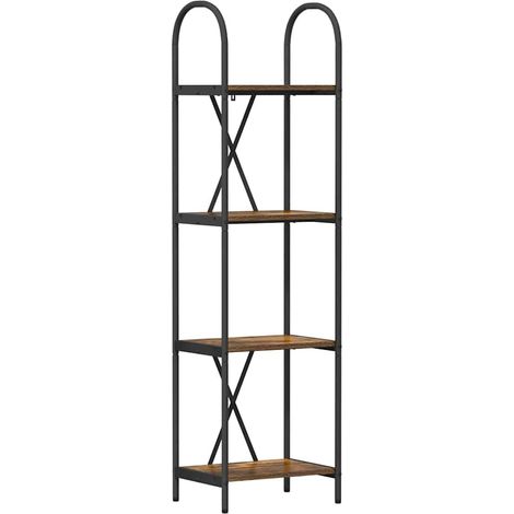 Maison Exclusive - Bücherregal Geräucherte Eiche 40 x 30 x 146 cm