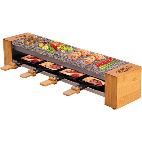 Little Balance Raclettegerät Holz Natur 4 Personen