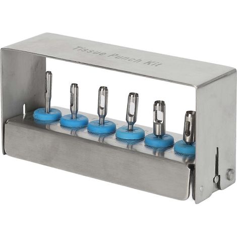 Kit de 6 trépans dentaires en métal résistant aux hautes températures, porte-fraise pour os (1/5)
