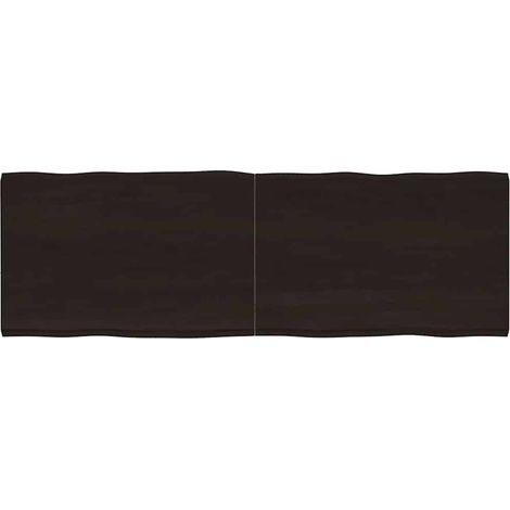vidaXL Table Top Dark Brown 180x60x(2-4) cm Live Edge (1/5)