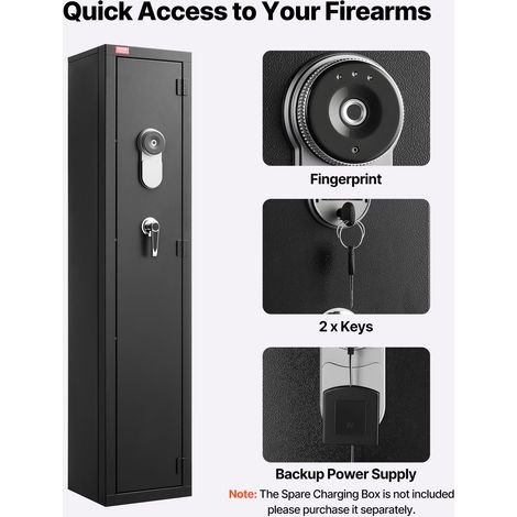 Armoire à Fusils Coffre-Fort pour Armes à Feu en Acier Laminé à (1/5)