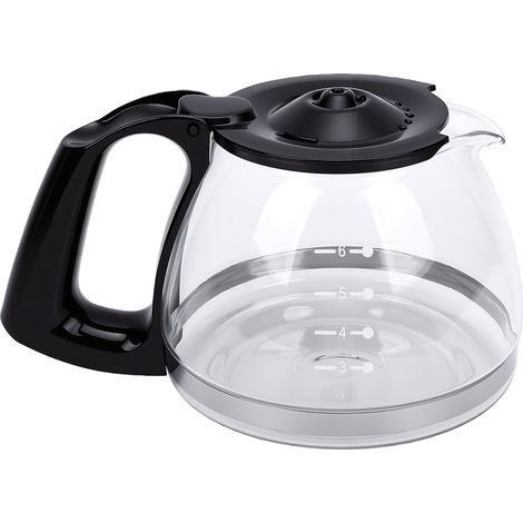 Cafetière adaptée à OST 6 tasses, capacité de 900ML, résistante à la chaleur, poignée noire, Carafe en verre anti-Explosion, pour la maison (1/5)