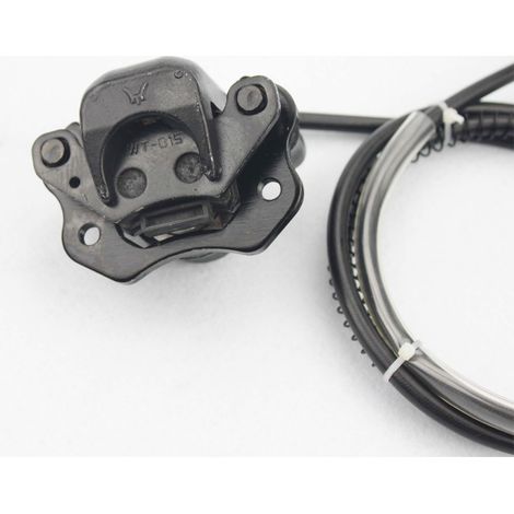 Hydraulic disc brake caliper for off-road motorcycles, compatible with 50cc-125cc off-road ATVs. (1/4)