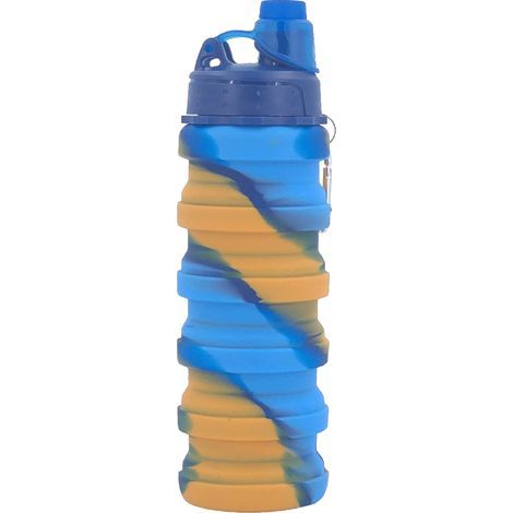 Faltbare Wasserflasche – Silikon – 500 ml – Für Kinder und Schüler – Schule, Sport, Büro, Outdoor – 1 Stück (1/5)