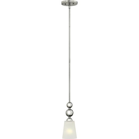 Elstead Zelda - Mini suspension à 1 ampoule au plafond, nickel poli, E27 (1/3)