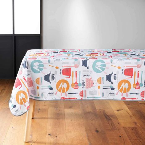 Nappe Rectangle 140 x 240 cm Kitchen Multico - PVC Imprime - Livraison gratuite (1/4)