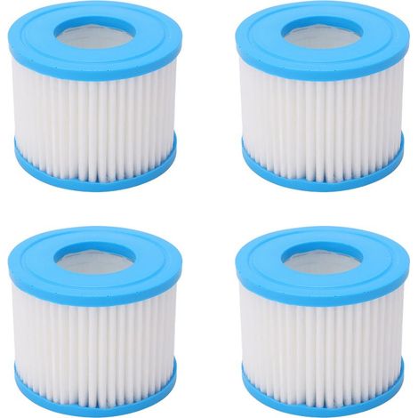 Cartouche Filtre Spa 4 Pièces 104x52x80 mm Polyuréthane et Tissu Non Tissé pour Piscine et Spa (1/5)