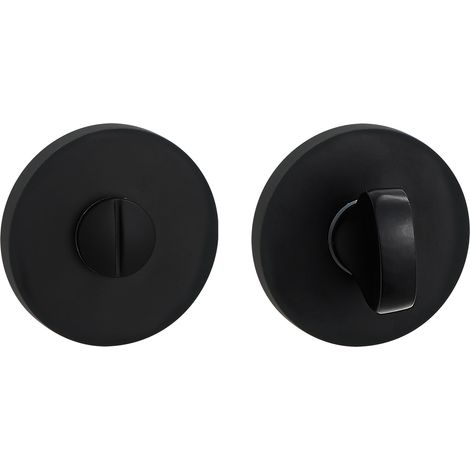 Runde WC-Rosette für Innentürgriff, Schwarz, Kuchinox (1/3)