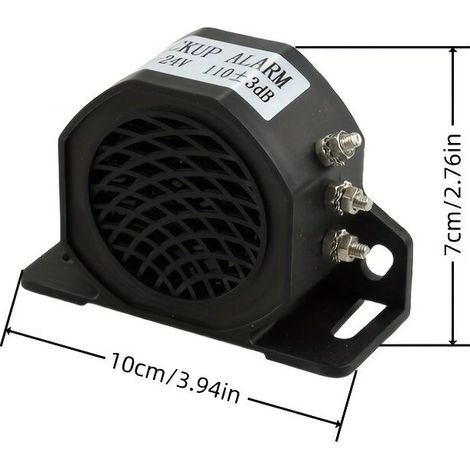 12–24V DC Rückfahralarm – 110dB 3-Ton-Rückfahralarm für Pkw, Lkw und Nutzfahrzeuge
