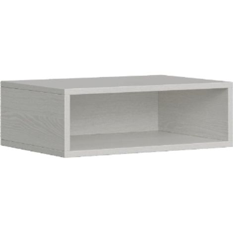 Mobile Pensile a Giorno 60x20x39,5 cm Bianco Frassino