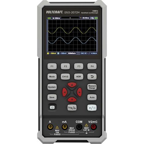 [NEUWERTIG] B-Ware Voltcraft Dso 2072 H Hand Oszilloskop Scope Meter 70 M Hz 2 Kanal 250 M Sa/S 8 514
