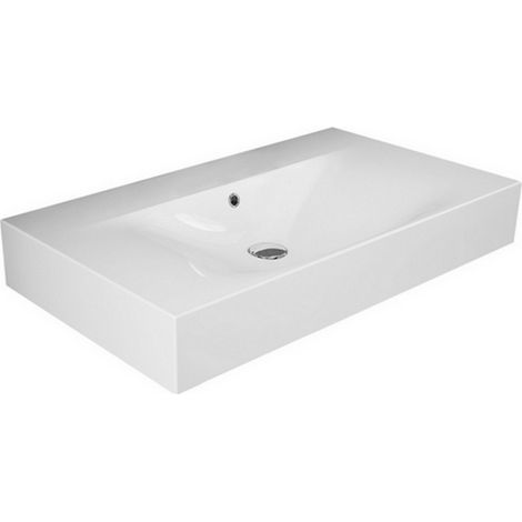Lavabo sospeso des senza foro per rubinetto l. 80 cm (1/3)