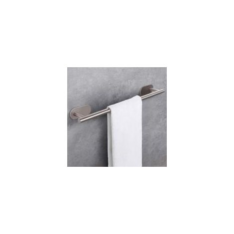 1pc Porte-serviettes 50 cm, porte-serviettes mural autocollant, pas besoin de percer des trous, étanche et antirouille